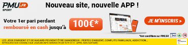 bannière PMU : 100 euros offerts en cash