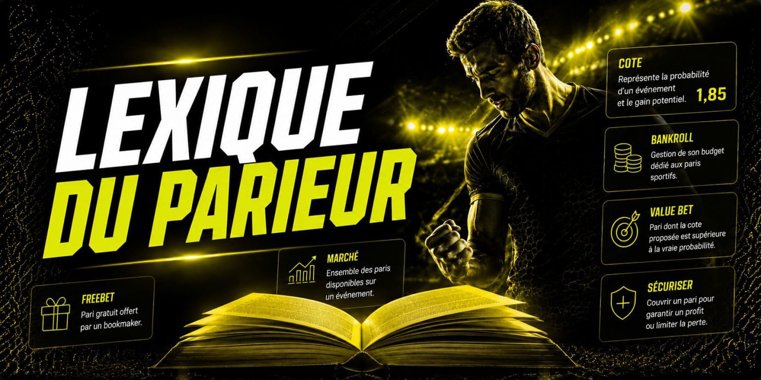 découvre tous les termes de vocabulaire à connaître dans les paris sportifs - le bon parieur